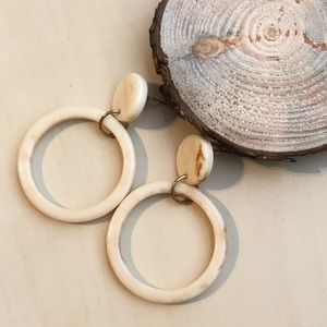 NEW Simple Marble Earrings + designer earrings